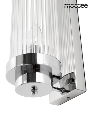 Lampa ścienna COLUMN 40 srebrna