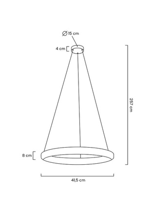 Lampa wisząca LIBERTY 40 złota
