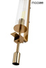 Lampa ścienna BORGIA złota