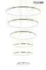 Lampa wisząca RING SLIM XL złota