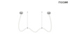 MOOSEE lampa wisząca LASSO 300 Smart      srebrna
