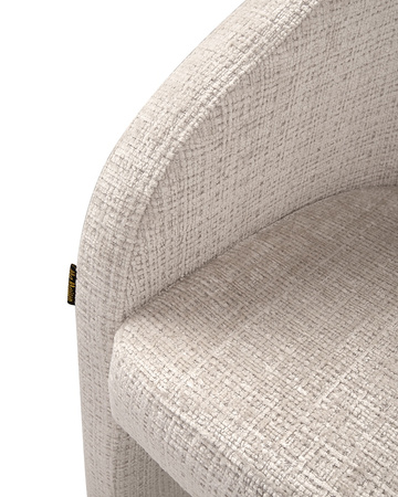 MaMaison krzesło SHELLY beżowe