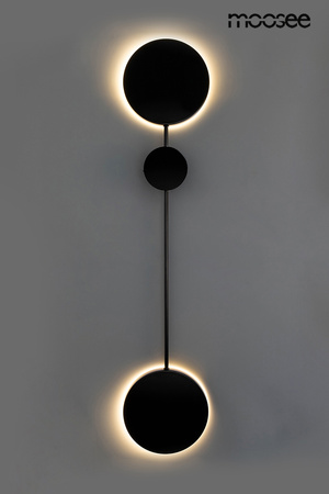Lampa ścienna SHADOW 2 czarna