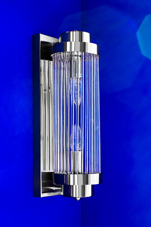 Lampa ścienna COLUMN 40 srebrna