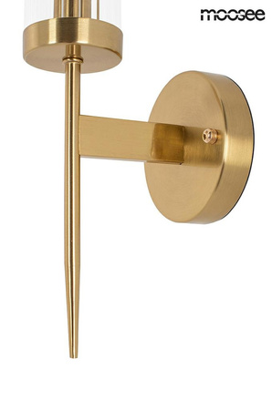 Lampa ścienna TORCH złota