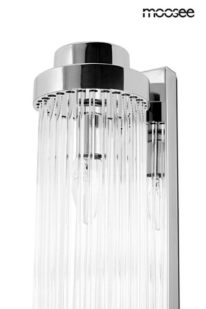 Lampa ścienna COLUMN 40 srebrna
