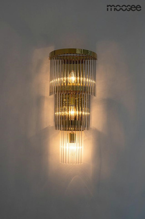 Lampa ścienna ESTRO złota