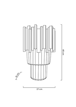 MOOSEE lampa ścienna IMPERIAL WALL        SILVER