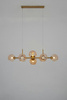 Lampa wisząca ROMEO GOLD złota / bursztynowa
