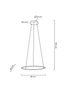 Lampa wisząca RING SLIM 40 złota