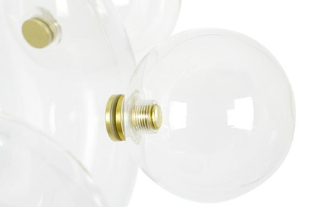 MOOSEE lampa wisząca CAPRI DISC 3 złota   - 180 LED, aluminium, szkło