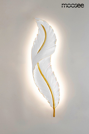 Lampa ścienna IKAR 60  biała / złota