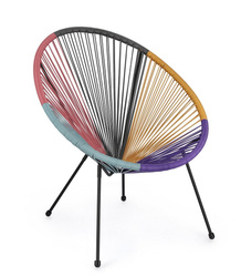 BIZZOTTO krzesło ogrodowe PARKER          wielokolorowe
