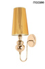 Lampa ścienna QUEEN 15 złota