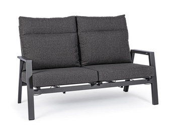 BIZZOTTO sofa 2-osobowa ogrodowa KLEDI    szara
