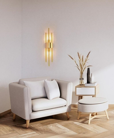 Lampa ścienna AMANDA złota