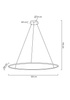 Lampa wisząca RING SLIM 120 złota