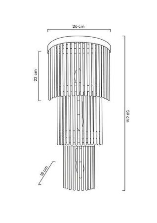Lampa ścienna ESTRO złota