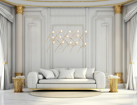 Lampa wisząca TULIPPE 14 LINE  złota