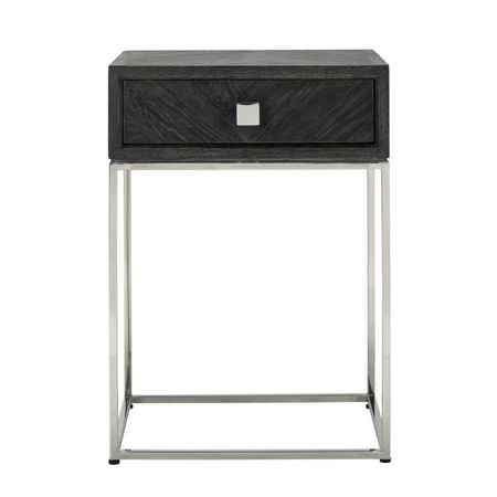 RICHMOND szafka nocna BLACKBONE SILVER - 1 szuflada