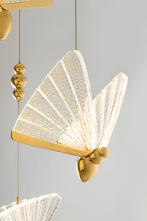 MOOSEE lampa wisząca BUTTERFLY DISC 5     złota