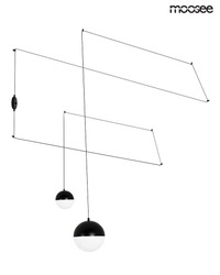 Lampa ścienna BOWL DUO czarna