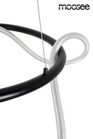 Lampa wisząca SERPIENTE 60 czarna