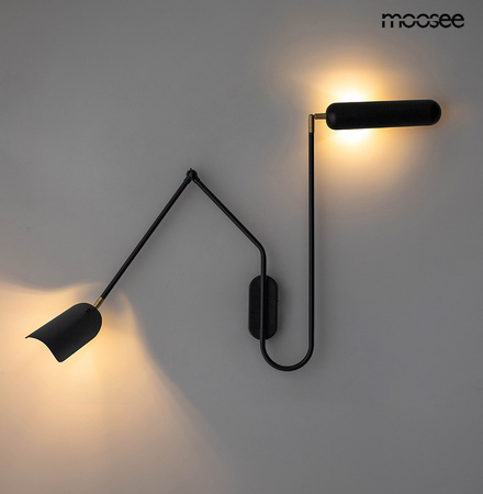 Lampa ścienna TENTA czarna
