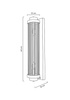 Lampa ścienna COLUMN 60 złota