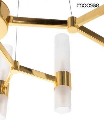 Lampa wisząca TUBS 10 złota
