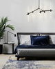Lampa wisząca CANDELABR 10 czarna