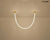 Lampa wisząca LASSO 200 złota