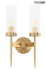 Lampa ścienna TORCH TWIN złota