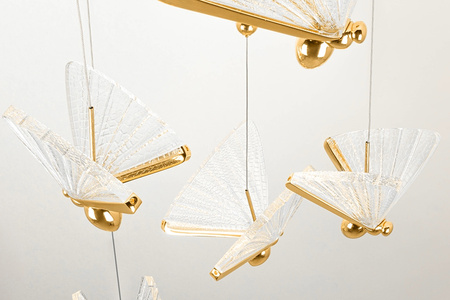 MOOSEE lampa wisząca BUTTERFLY DISC 5     złota