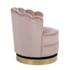 RICHMOND fotel obrotowy MILA PINK VELVET