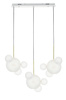 MOOSEE lampa wisząca CAPRI LINE 3 złota   / biała - 180 LED, aluminium, szkło
