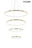 Lampa wisząca RING SLIM M złota