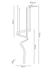 Lampa wisząca WAVE CORDON 1A chrom