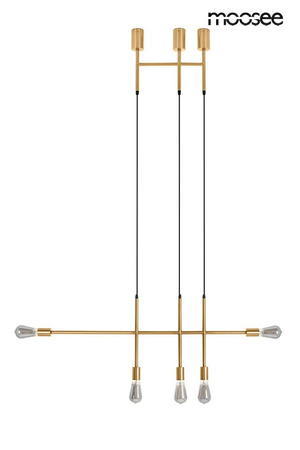 Lampa wisząca RIVA 5 złota