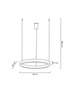 MOOSEE lampa wisząca RING 40 złota