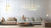 Lampa wisząca RIVA 2 złota