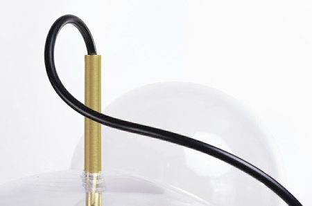 MOOSEE lampa wisząca CAPRI 6 złota - 60   LED, alumiumium, szkło