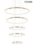 Lampa wisząca RING SLIM L złota