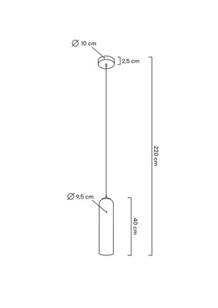 Lampa wisząca SLACK biała