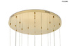 Lampa wisząca LEAFS DISC złota