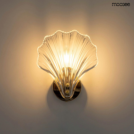 Lampa ścienna CONCHA złota
