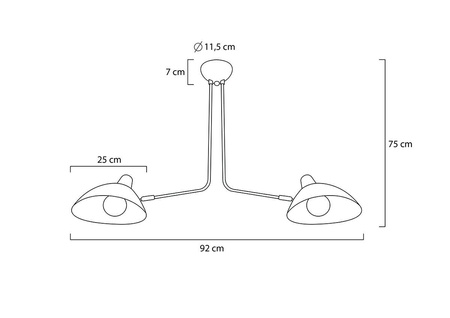 MOOSEE lampa wisząca RAVEN 2