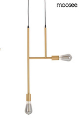 Lampa wisząca RIVA 2 złota