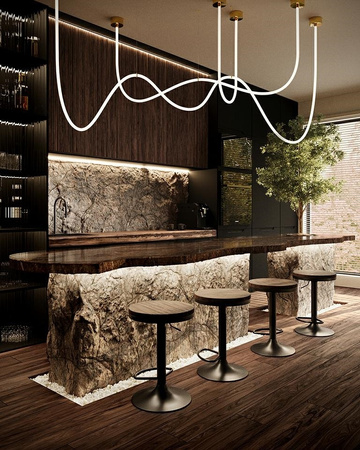 Lampa wisząca LASSO 500 złota