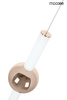 Lampa wisząca LIBRA 90 IN  biała / złota